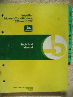 John deere 1326 1327 mower conditioner technical manual