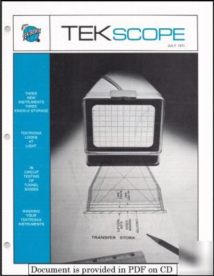 Tekscope july 1972 issue (cd) 7313 7613 7623 7D13 +more