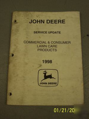 John deere 1998 lawn care products service update book