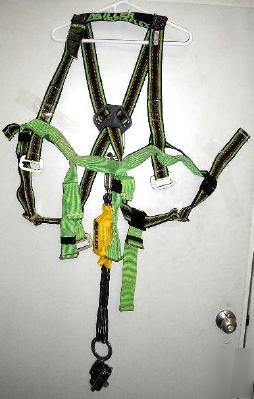 Miller E850 duraflex osha climbing harness w sofstop