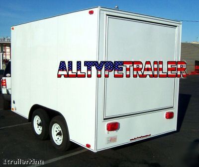 New enclosed cargo utility catering concession trailer