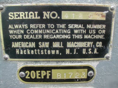 American sawmill mach. co. 18