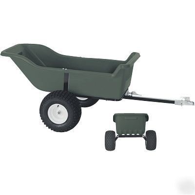 Atv & lawn tractor wagon - 2 wheel - 1,200 lb capacity