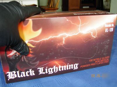 Black lightning gloves 