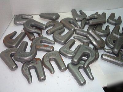Bulk lot 30 columbus mckinnon weldable grab chain hooks