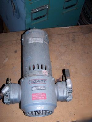 Gast 12-24 vdc piston air compressor used good cond