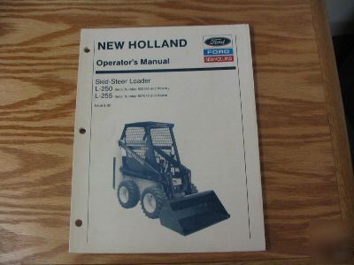 New holland skid steer l-250 l-255 operators manual