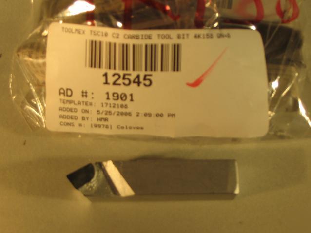 Toolmex TSC10 C2 carbide tool bit 4K158 qn=8