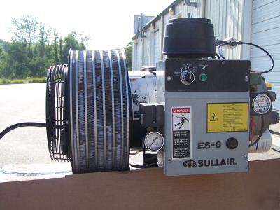 10-hp used sullair rotary screw air compressor