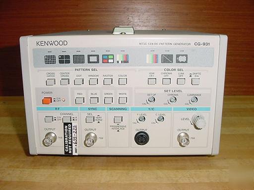 Kenwood ntsc color pattern generator cg-931, tested