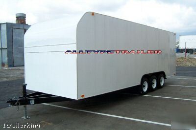 Motorcycle atv car hauler utility 16' enclosed trailer 