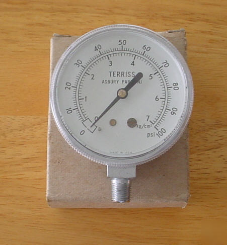 Terriss t-03-058 pressure gauge 100 psi, 2 1/2