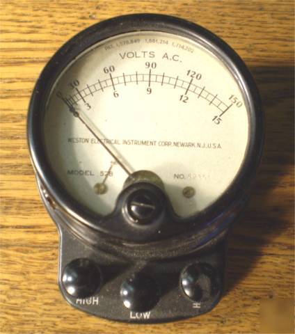 Weston electrical a.c. voltmeter/model 528