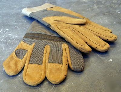 Desert tan mechanics impact gloves lot of 10