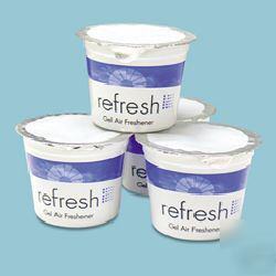 Refresh gel air freshener - 30-day - 12/box - citrus