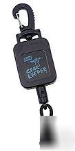 Retractable industrial mic keeper by gear keeper w/hook