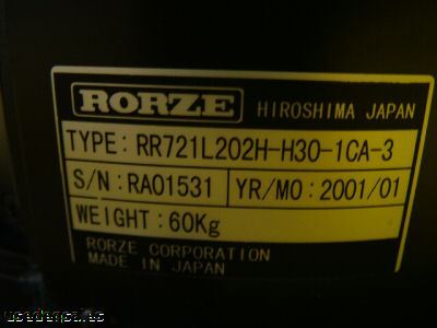 Rorze robot and controller RR721L202H-H30-1CA-3