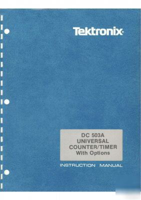 Tek tektronix dc 503A DC503A dc-503A service manual
