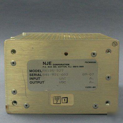 Used nje RX1B5-D27 8.5-volt linear power supply