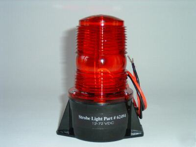 Red strobe light - permanent mount