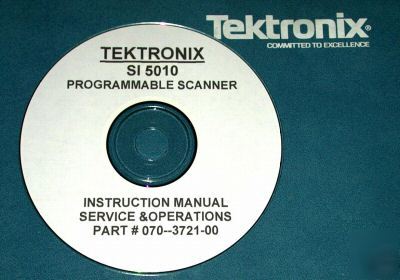 Tektronix SI5010 si-5010 service & operations manual