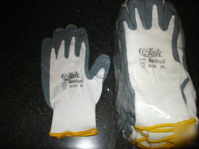 (ansell)g-tek maxifoam 34-800 gloves 12-pair size xl