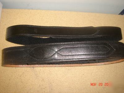 (2) police duty belt s - safariland + don hume s. 30-34