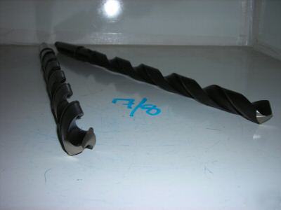 2 used extra long taper shank drills 7/8'' #3 mt 