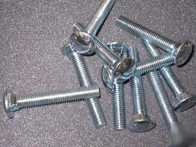 50 carriage bolts - size: 3/8-16 x 2 1/2
