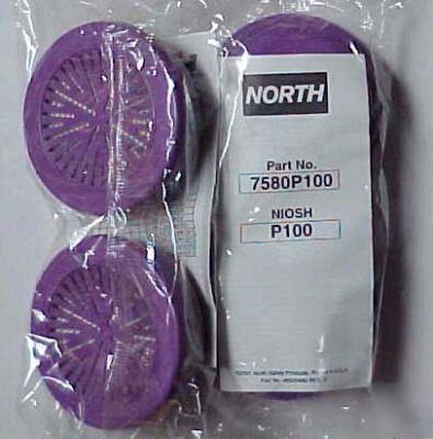 North 7580P100 respirator cartridge 
