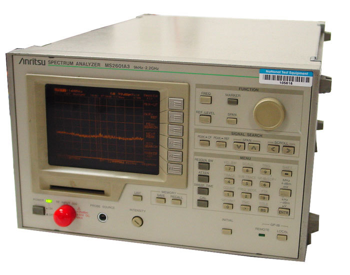 Anritsu MS2601A3 9 khz to 2.2 ghz spectrum analyzer