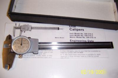 Dial caliper by brown & sharp 6â€ used