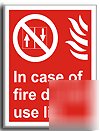 In case of fire sign-semi rigid-200X250MM(fi-066-re)