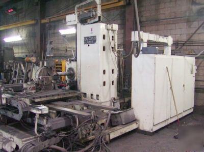 Lucas 441-b cnc horizontal machining center mill cat 50