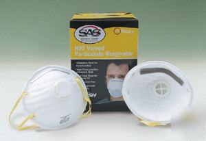 N95 particulate respirator face mask, sas 8611, 10/box