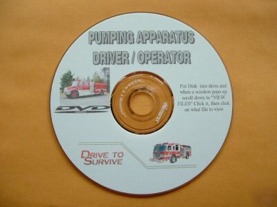 Pumping fire apparatus driver/operator training cd/dvd