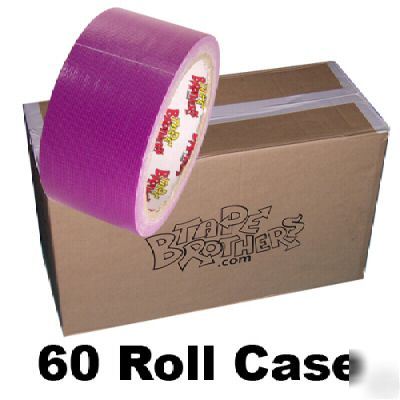 60 roll case of purple duct tape 2