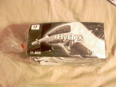 Ansell hyflex foam gloves 11-800 sz 9 2 packs 24 pair