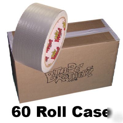60 roll case of gray duct tape 2