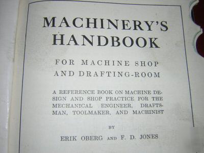 Machinist's machinery handbook 1945
