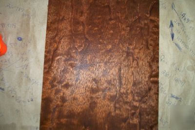 Pommele mahogany veneer 29 @ 9'' x 12'' [0880]