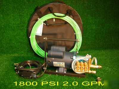 Sewer jetter-drain cleaner snake machine rooter hydro