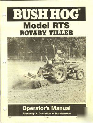 Bush hog model rts rotary tiller operator's manual 