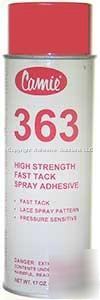 Camie 363 high strength fast tack spray adhesive can