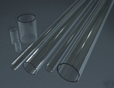 Clear acrylic plexiglas tube 1-3/4 odx 1-1/2 id X11-7/8