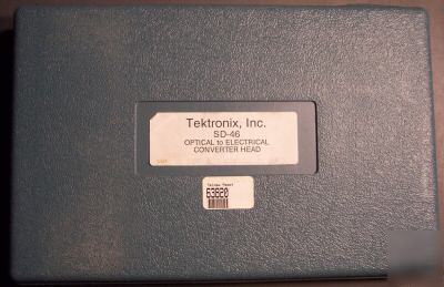 Tektronix SD46 optical/electrical converter head w/case