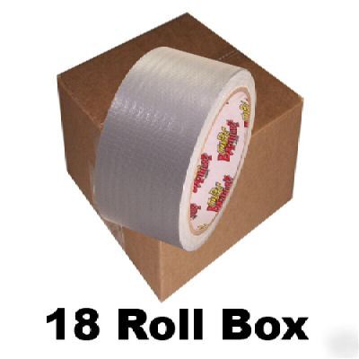 18 roll box of gray duct tape 2