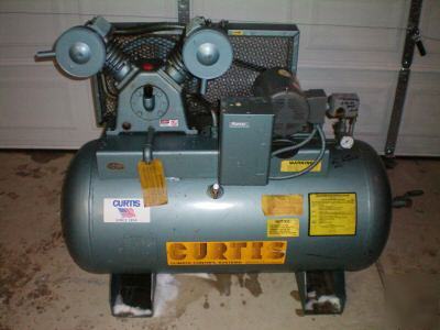 Curtis industrial 2 stage air compressor 60 gal tank