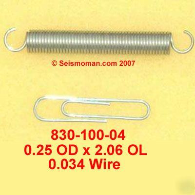 10 extension springs -od 0.25