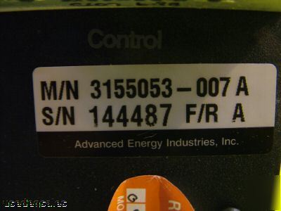 Ae advanced energy rfg 2000-2V rf gen. 3155053-007 2KW
